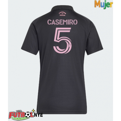 Camiseta Inter Miami Casemiro #5 Visitante Equipación para mujer 2026-27 manga corta